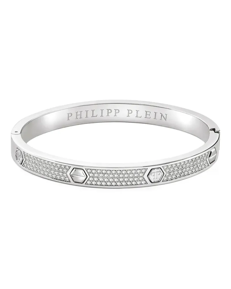 Philipp Plein Armspange mit Kristallen - Silber Silber
