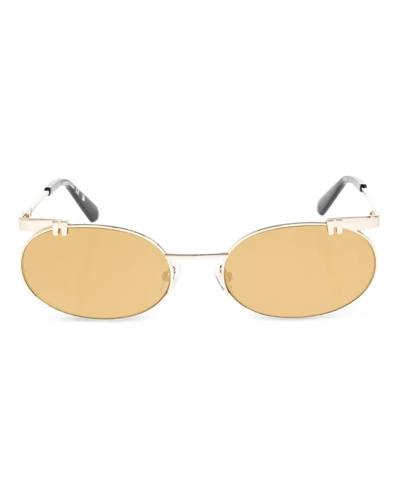 OFF-WHITE oval-frame sunglasses - Gold Gold