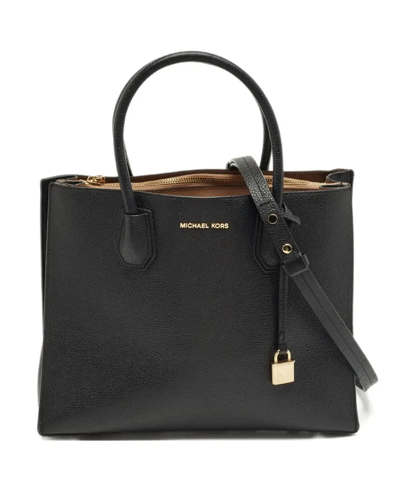Michael Kors Mercer leather tote bag - Schwarz Schwarz