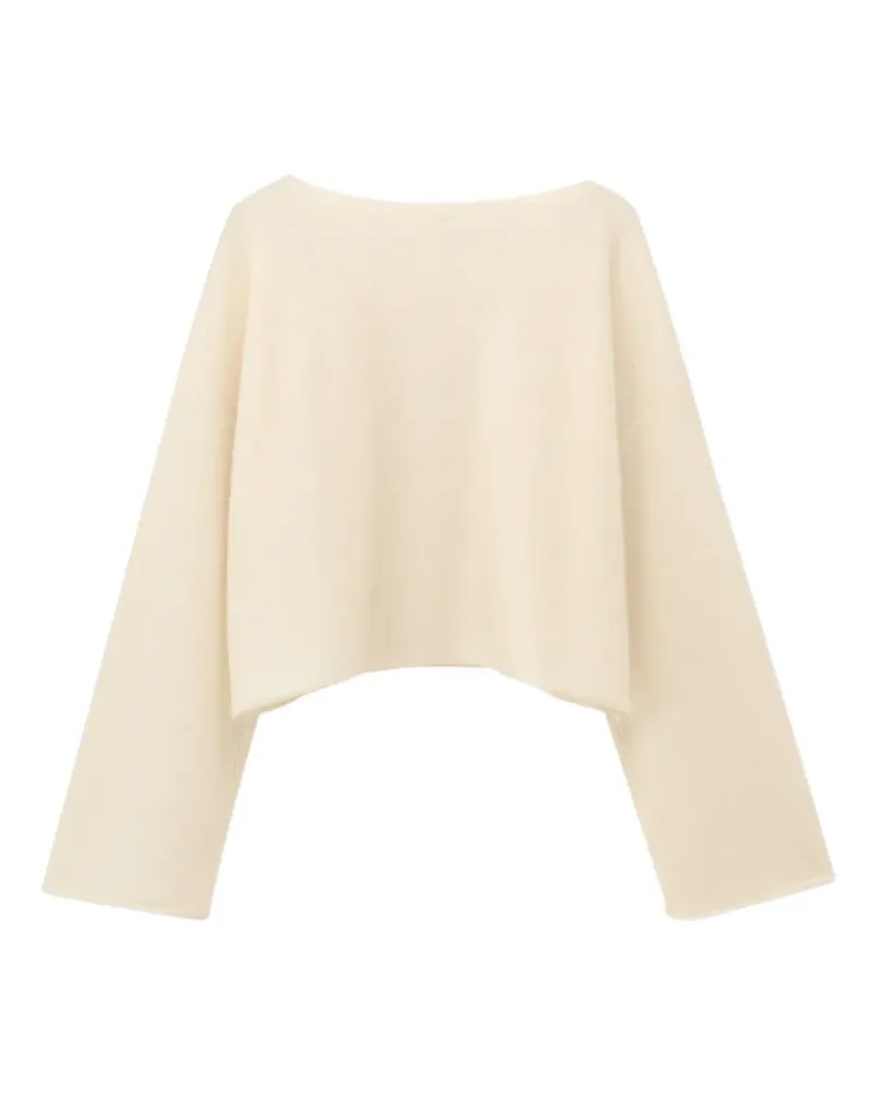 Taiga Takahashi Kaschmirpullover mit Bateau-Ausschnitt - Nude Nude