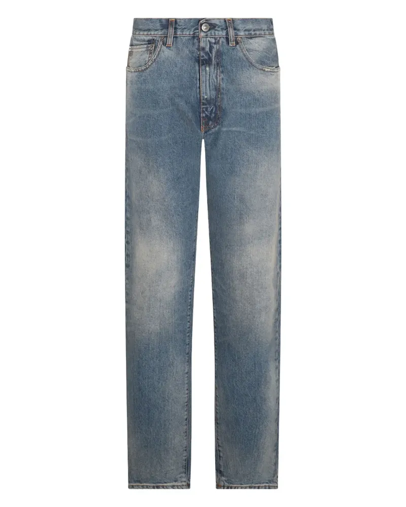 Maison Margiela Gerade Jeans im Distressed-Look - Blau Blau