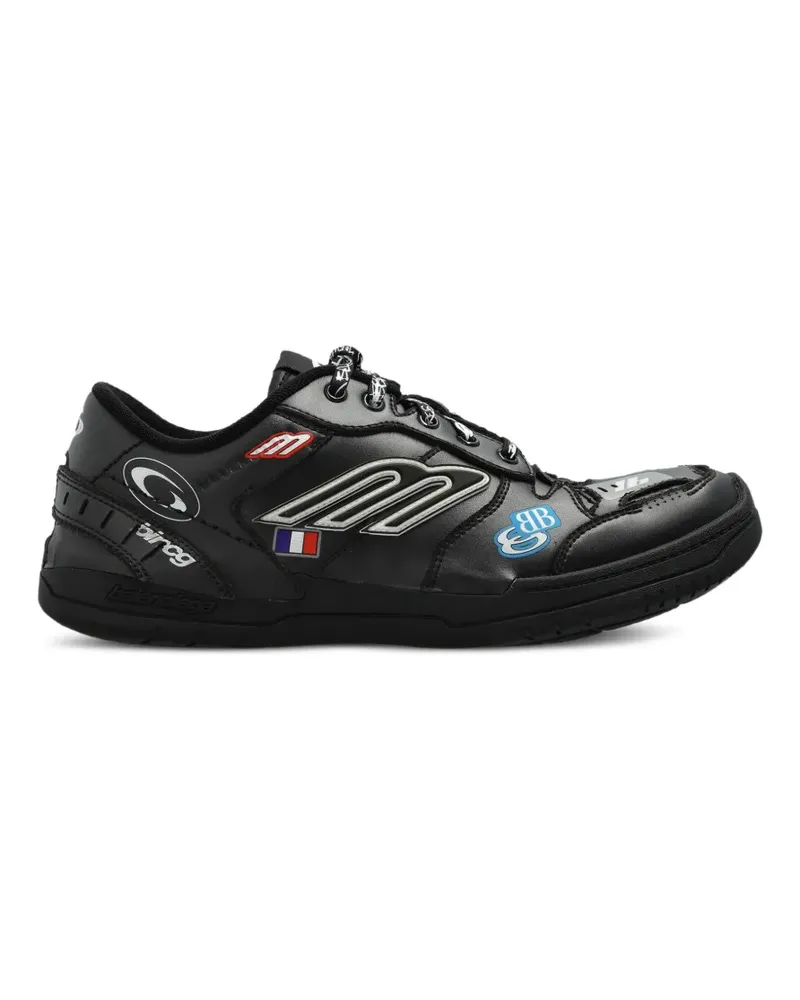 Balenciaga Hamptons Sticker Sneakers - Schwarz Schwarz