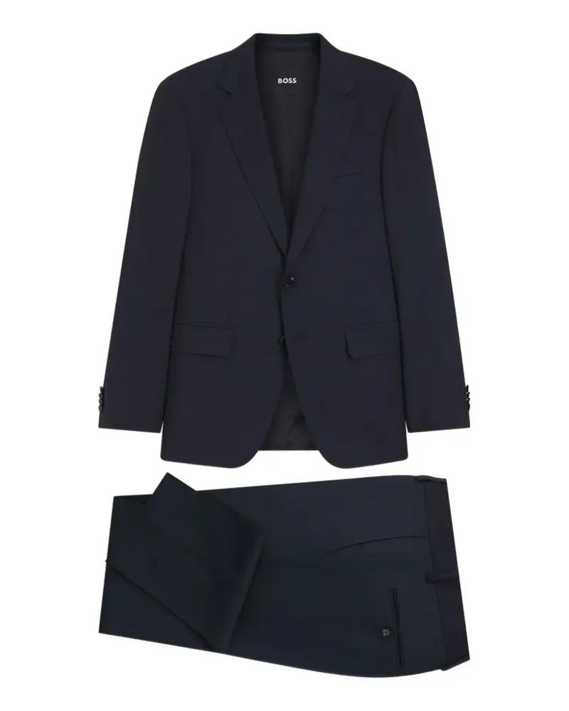HUGO BOSS two-piece slim-fit suit in virgin wool - Blau Blau