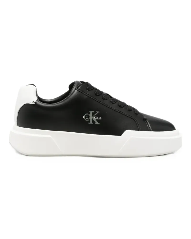 Calvin Klein Sneakers mit Logo-Print - Schwarz Schwarz