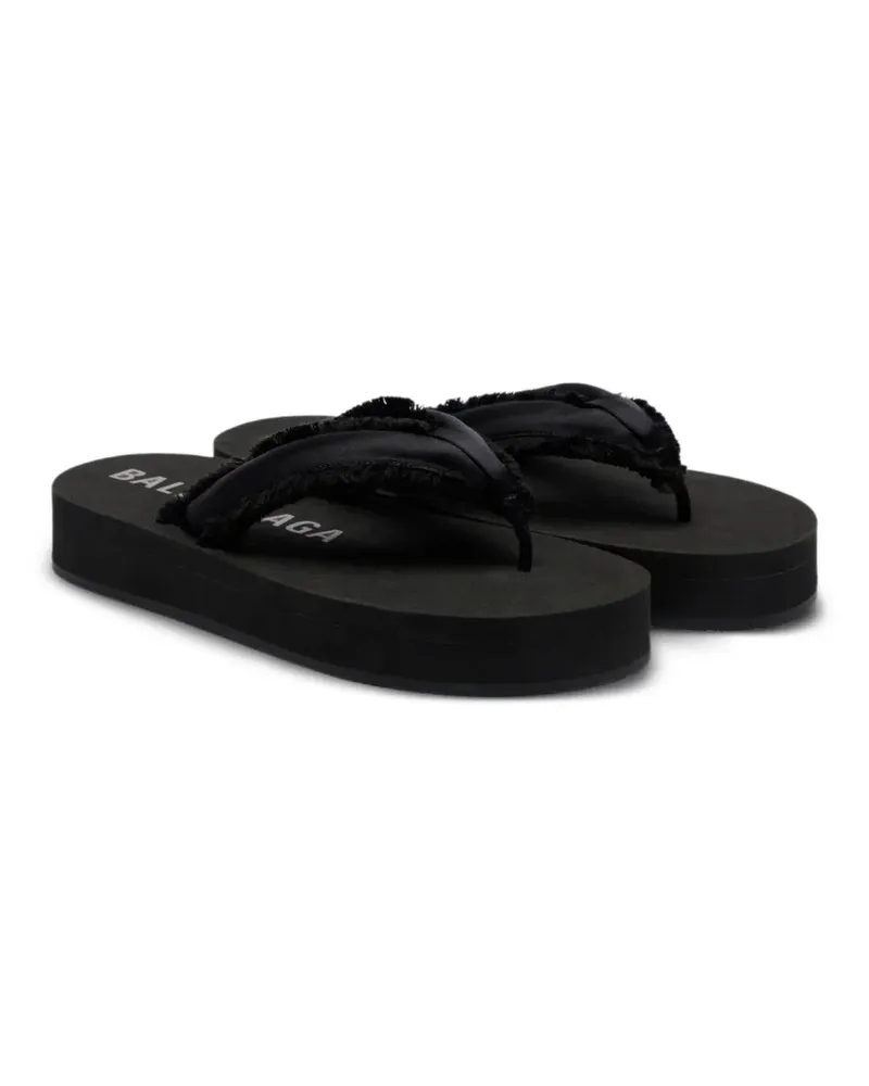Balenciaga Jet Lag Sandalen mit Fransen - Schwarz Schwarz