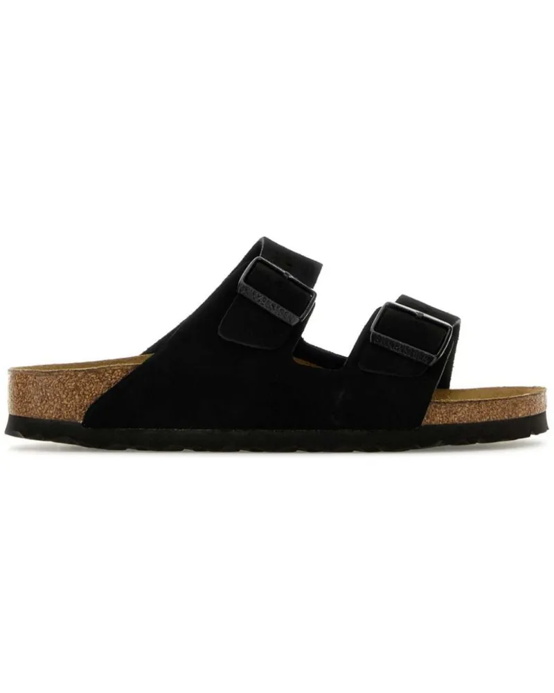 Birkenstock Arizona Sandalen aus Wildleder - Schwarz Schwarz