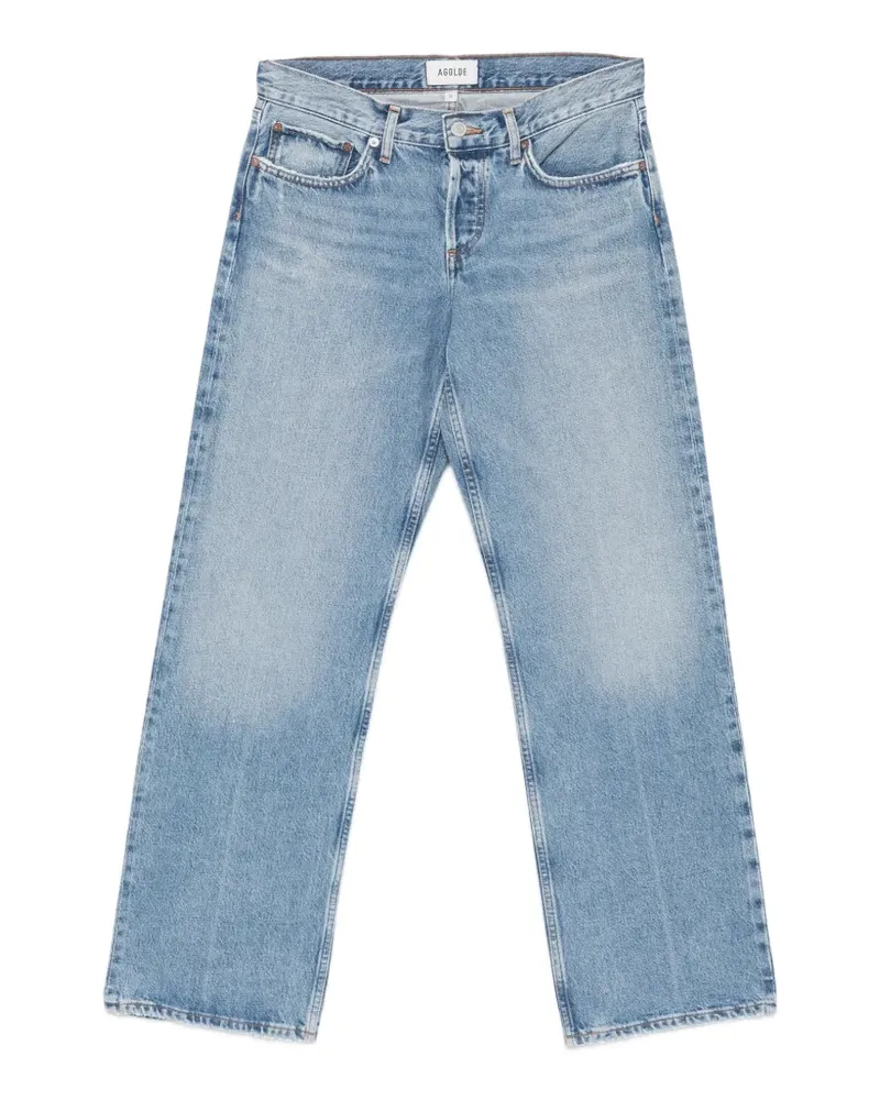 AGOLDE faded-effect straight-leg jeans - Blau Blau