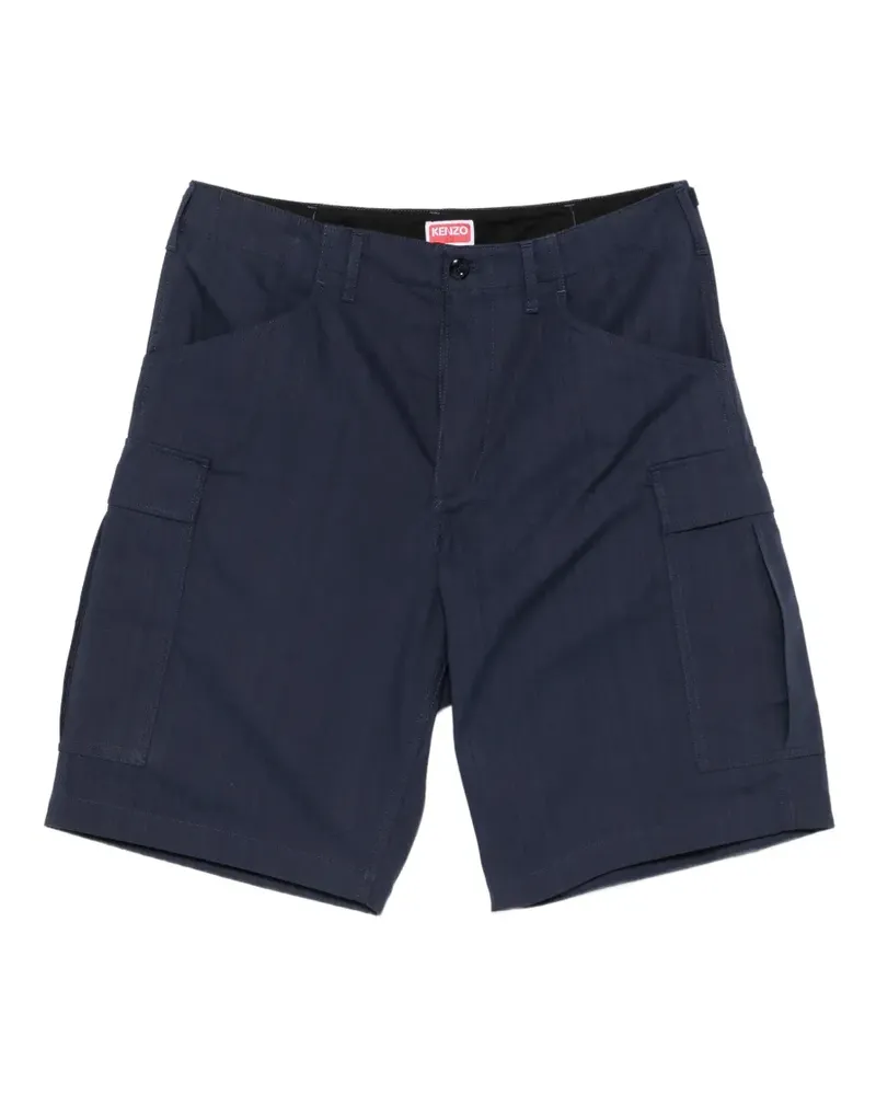 Kenzo Cargo-Shorts mit Logo-Stickerei - Blau Blau