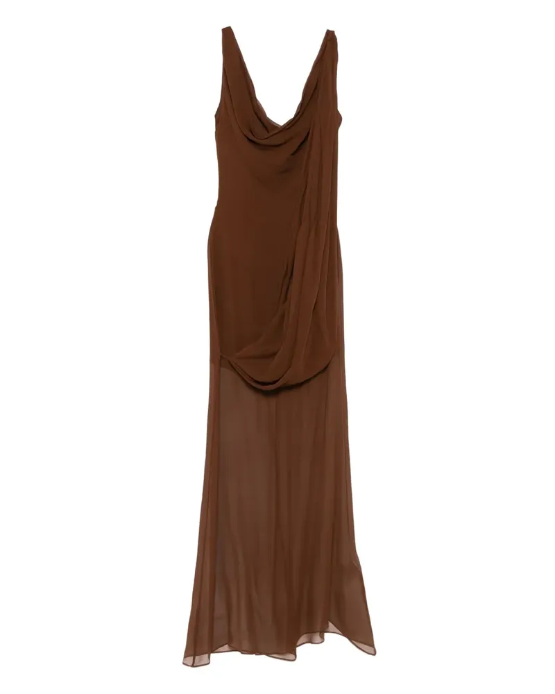 Giuseppe di Morabito Drapiertes Kleid - Braun Braun