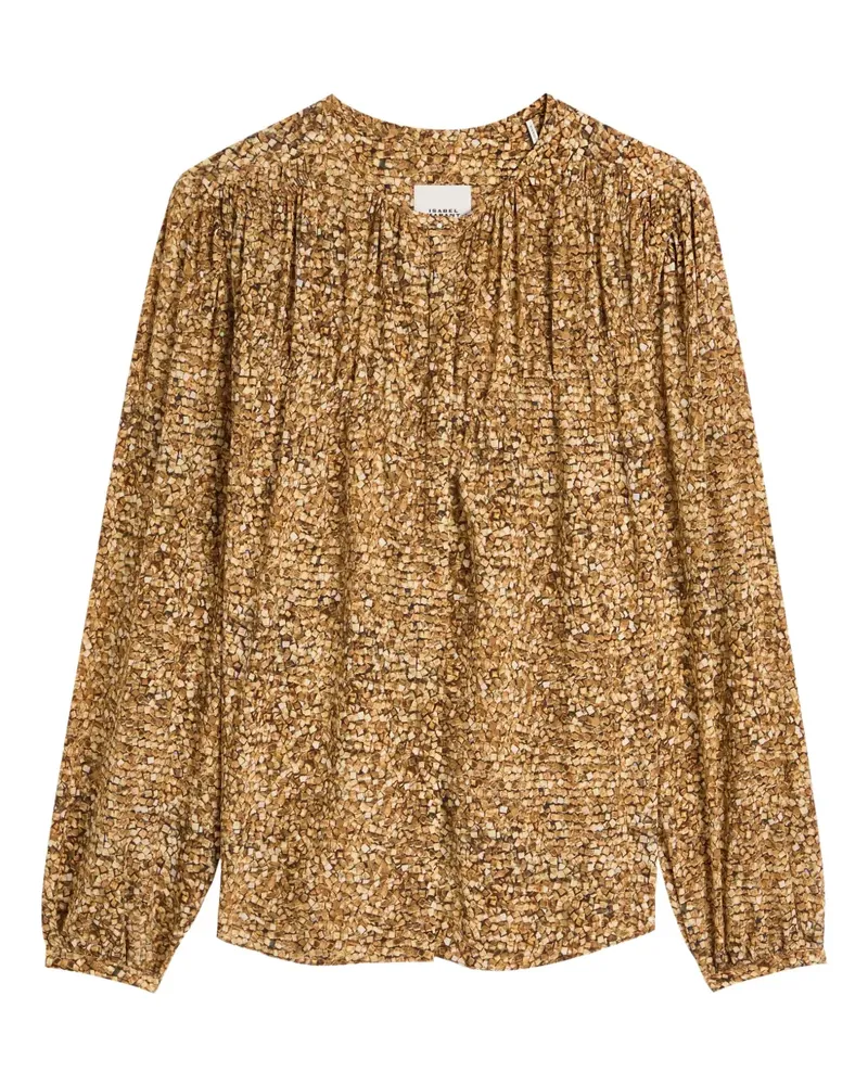 Isabel Marant Sally Bluse mit Print - Braun Braun