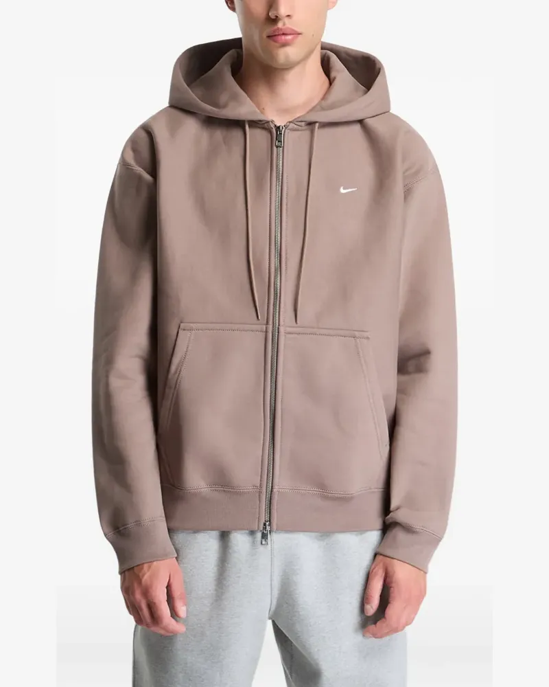 Nike Solo Swoosh Kapuzenjacke - Braun Braun