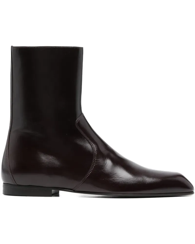 KHAITE Colt zip boots - Braun Braun
