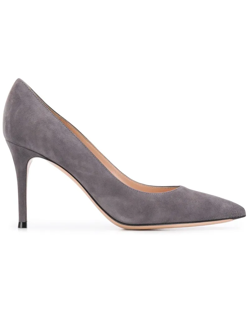 Gianvito Rossi Pumps mit spitzer Kappe, 90mm - Grau Grau