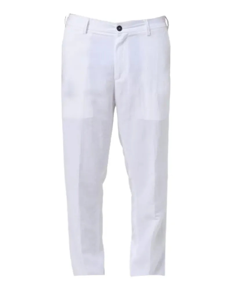 Siviglia Schmale Hose mit eingefassten Taschen - Weiß Weiß