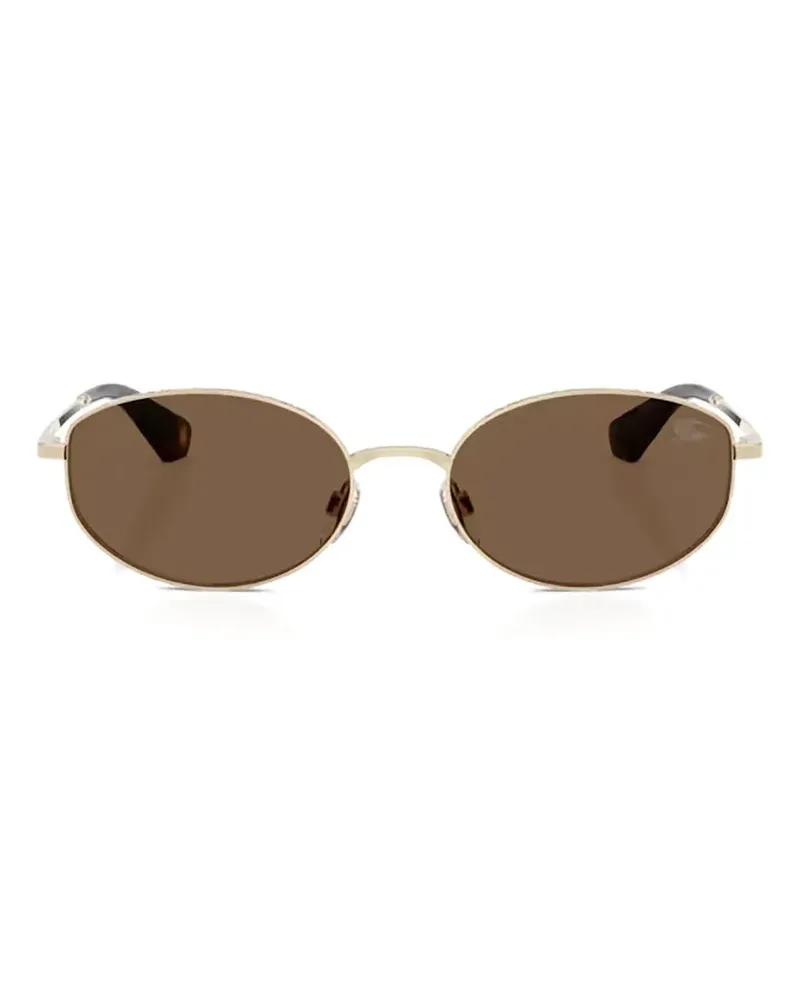Burberry Sonnenbrille mit ovalem Gestell - Gold Gold