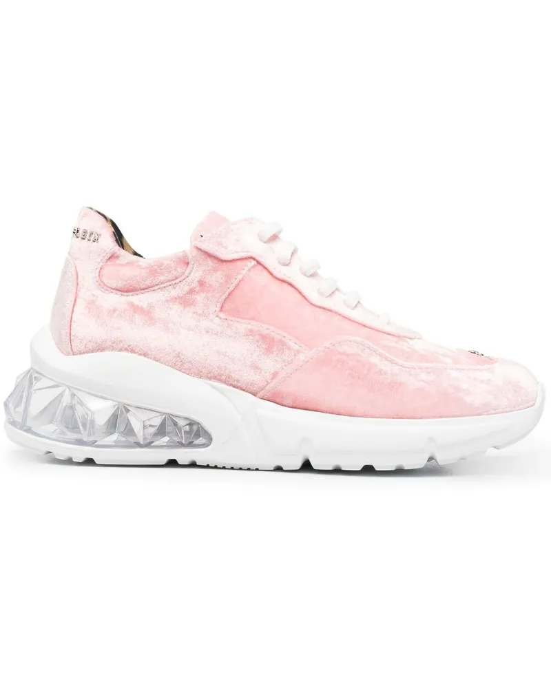 Philipp Plein Sneakers aus Samt - Rosa Rosa