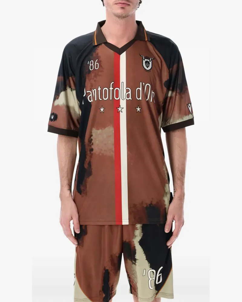 Pantofola d´Oro x Thebe Magugu short-sleeves T-shirt - Braun Braun