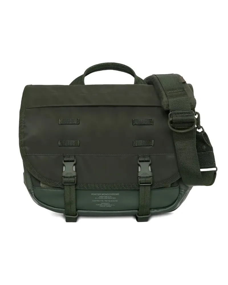 PORTER-YOSHIDA & CO Kuriertasche mit Schnallen - Grün Grün