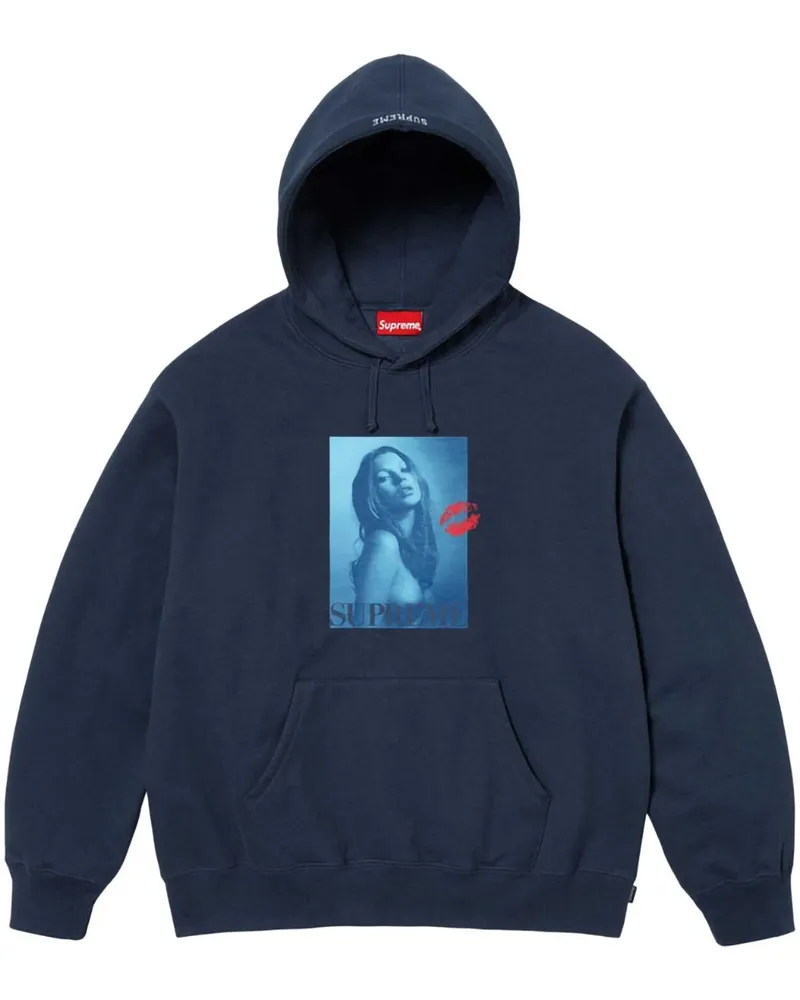 Supreme Being Kate Moss Hoodie - Blau Blau