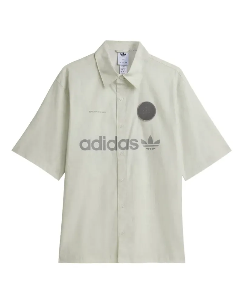 Song For The Mute x adidas kurzärmeliges Hemd mit Logo-Print - Nude Nude