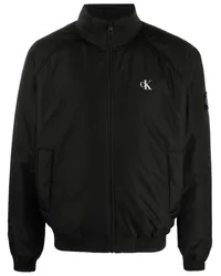 Calvin Klein Windbreaker mit Logo-Patch Schwarz