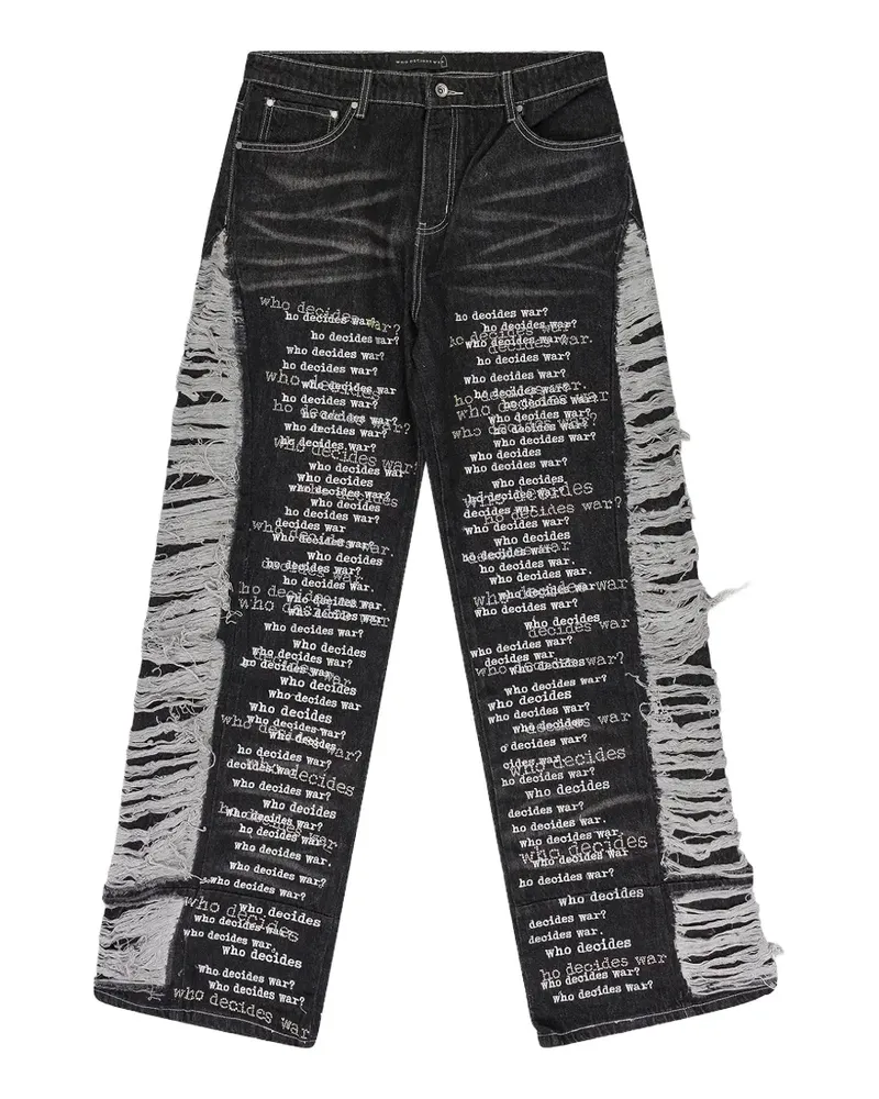 WHO DECIDES WAR Jeans im Distressed-Look - Grau Grau