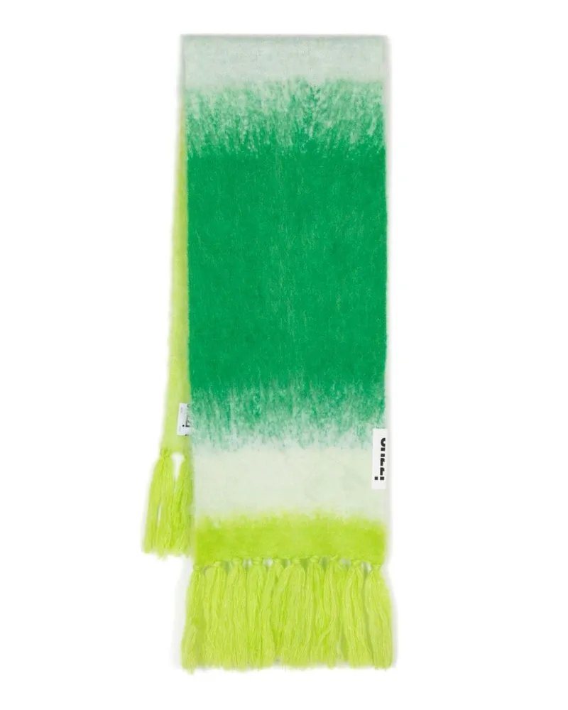 Izzue Schal mit Ombre-Effekt - Grün Grün