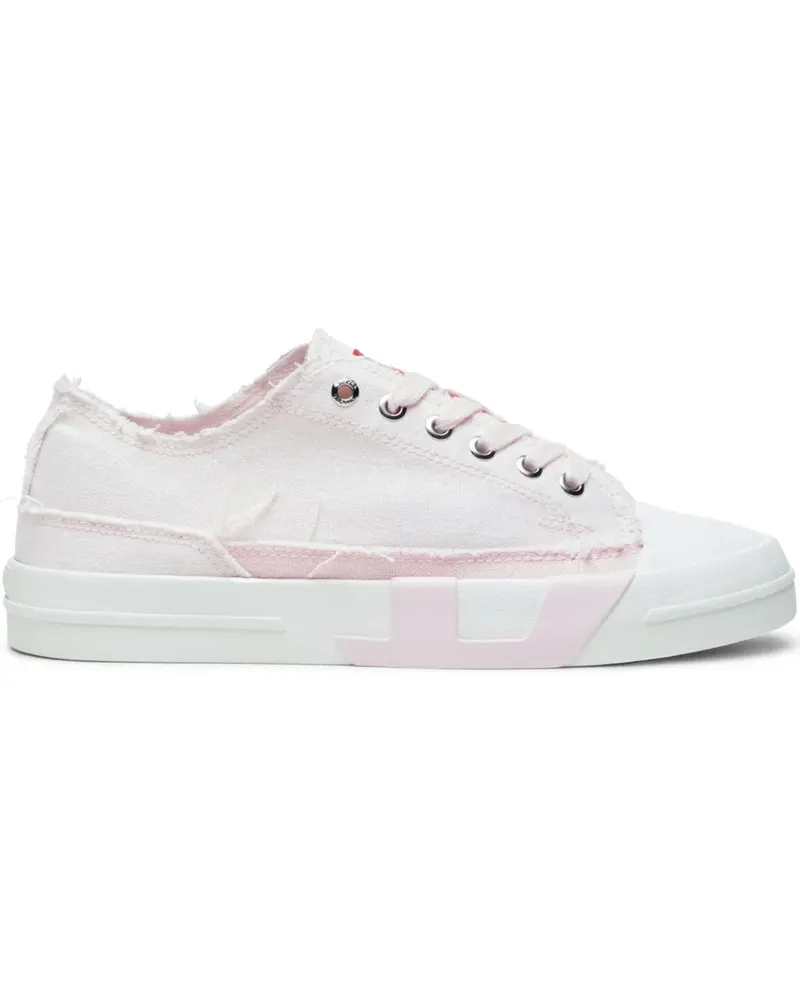 Diesel Ausgefranste Sneakers - Rosa Rosa