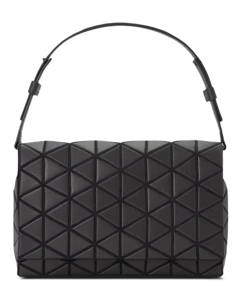 Issey Miyake Fossotte Schultertasche mit geometrischem Einsatz - Schwarz Schwarz