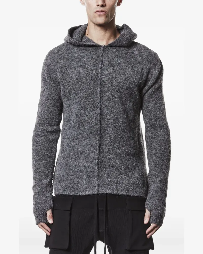 THOM KROM Langärmeliger Hoodie - Grau Grau