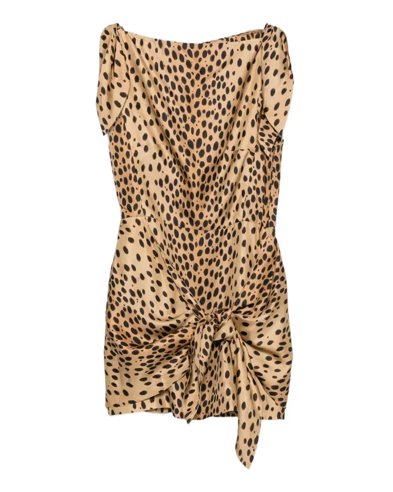 Cult Gaia Isma Minikleid mit Leopardenprint - Nude Nude