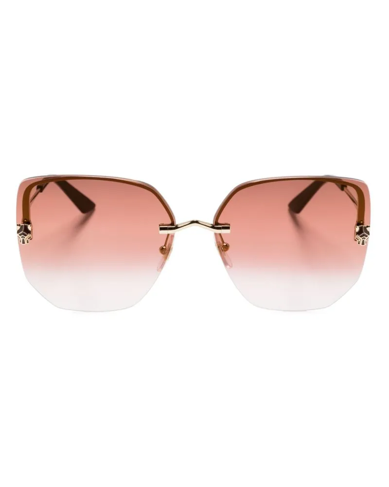 Cartier Sonnenbrille mit Panther-Schild - Rosa Rosa