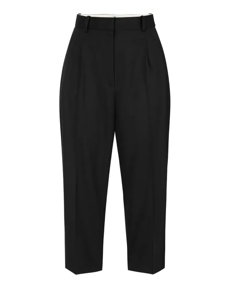 Elisabetta Franchi trousers in gabardine fabric - Schwarz Schwarz