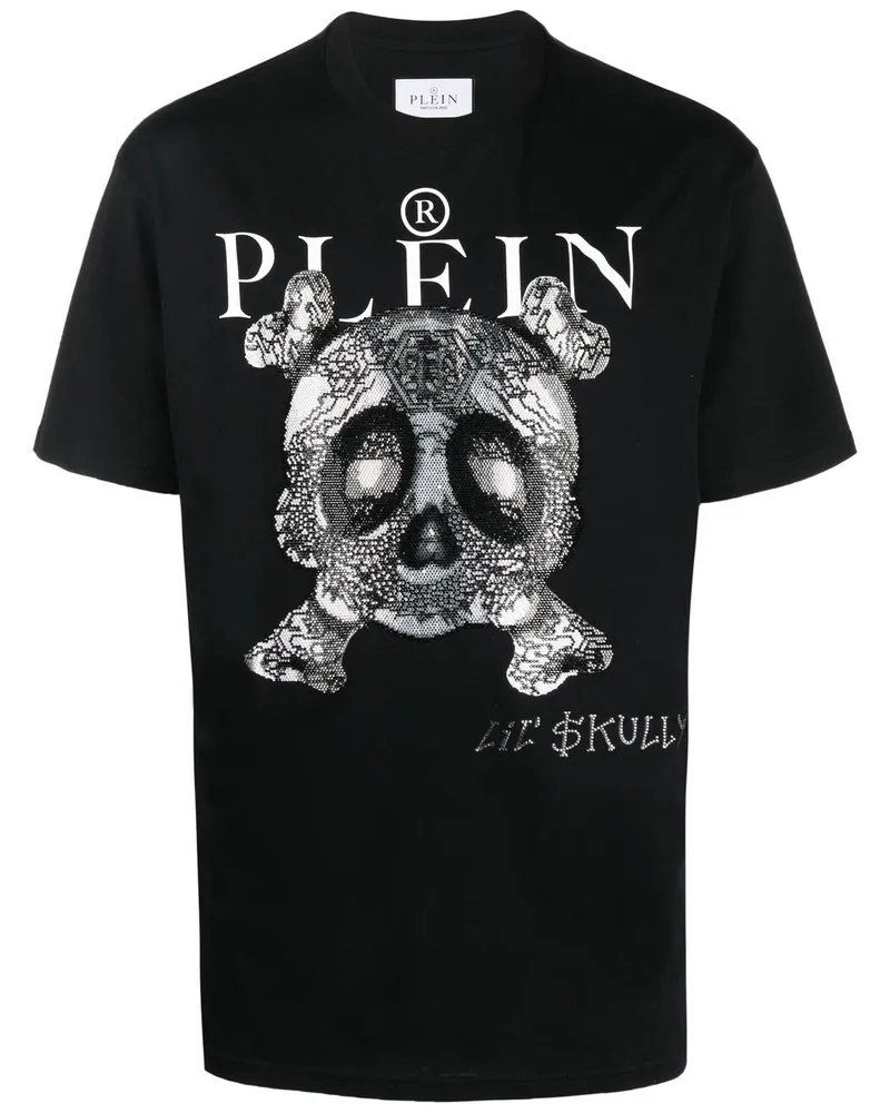 Philipp Plein T-Shirt mit Monster-Print - Schwarz Schwarz