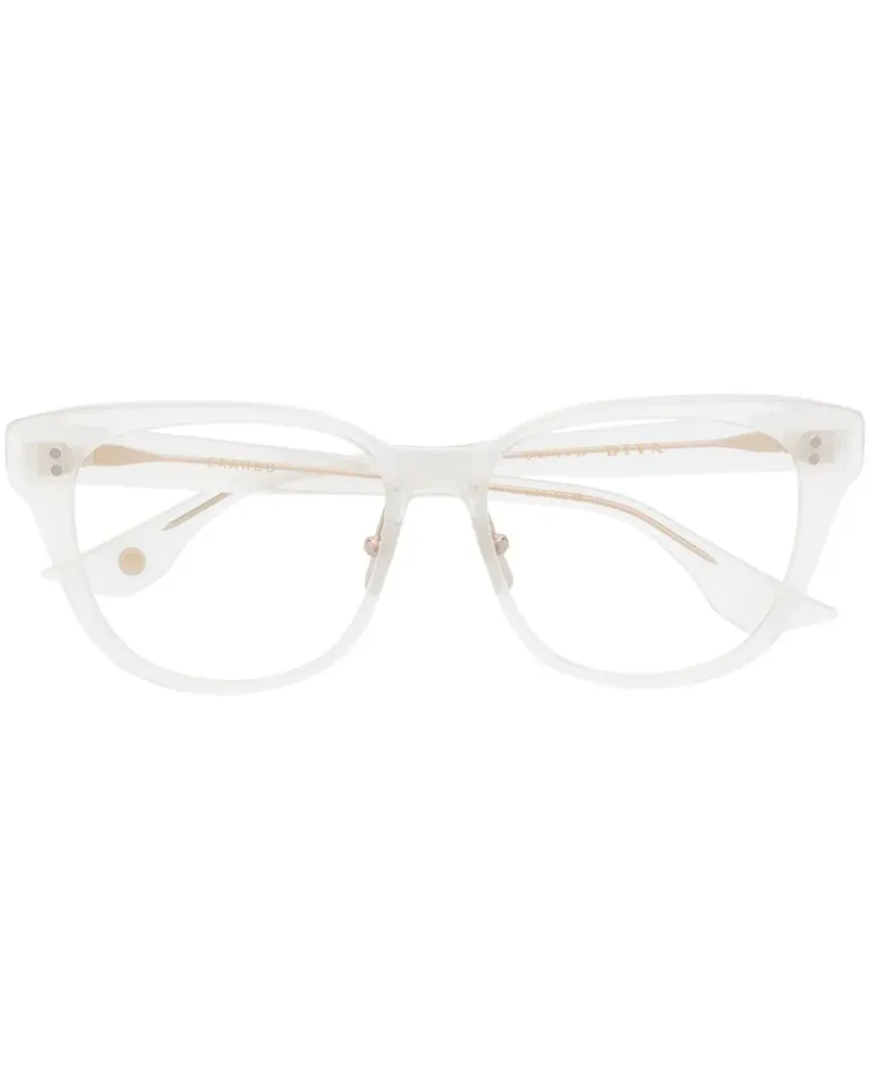 DITA Brille mit transparentem Design - Weiß Weiß
