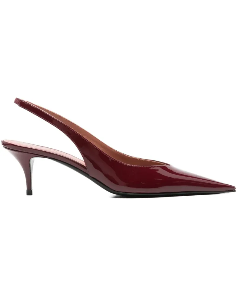 Amina Muaddi Spitze Anok Sling Pumps 55mm - Rot Rot