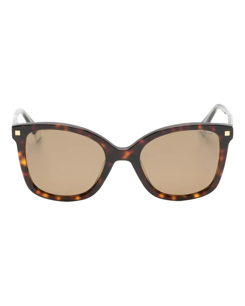 Polaroid Cat-Eye-Sonnenbrille in Schildpattoptik - Braun Braun