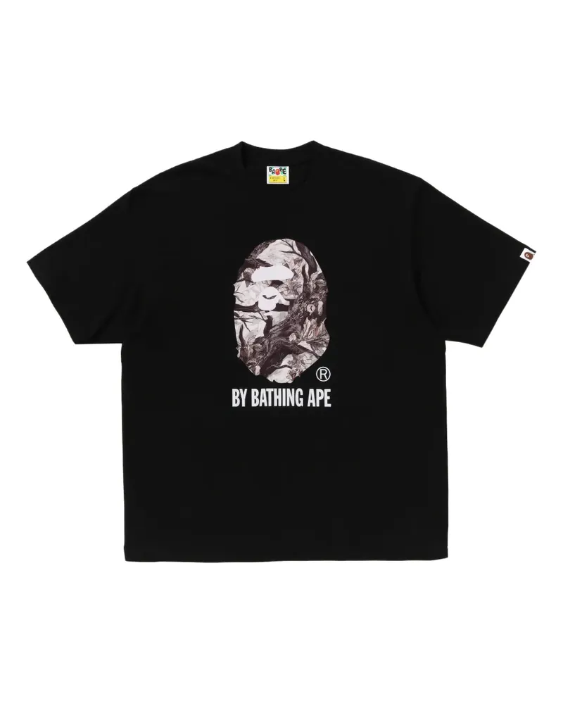 BAPE T-Shirt mit grafischem Print - Schwarz Schwarz