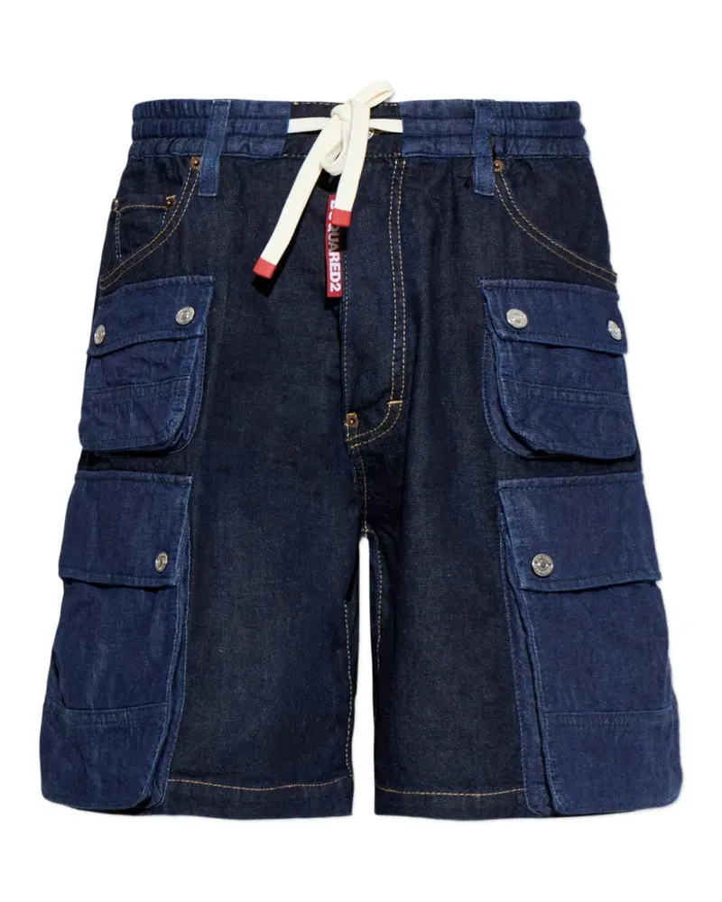 Dsquared2 Jeans-Shorts mit Kontrasteinsatz - Blau Blau