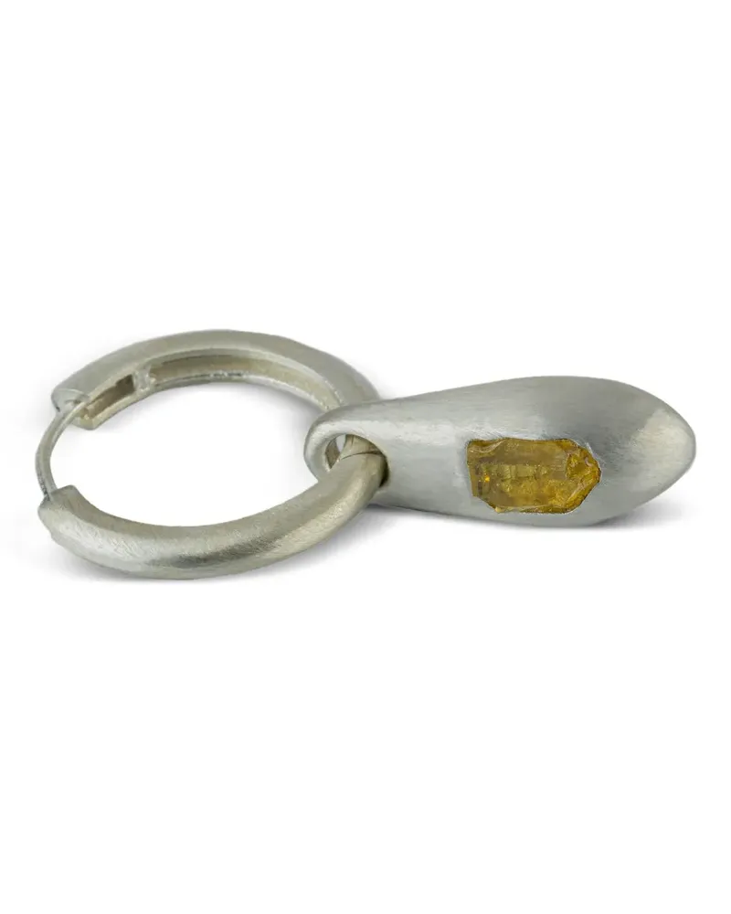 Parts Of Four Chrysalis Sterlingsilber-Ohrring mit Kristallen - Grau Grau