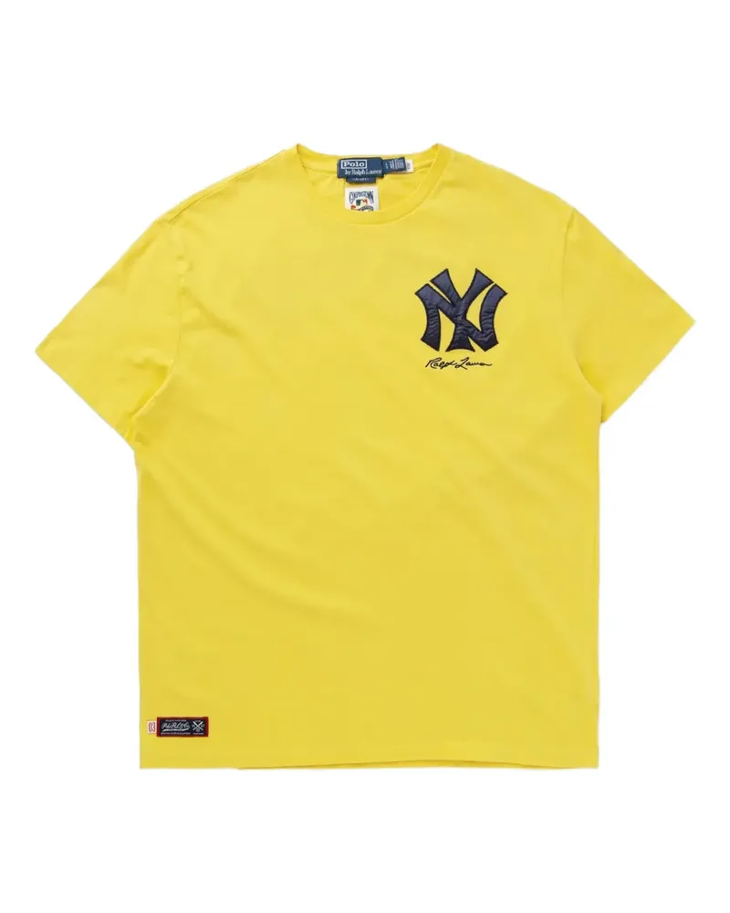 Ralph Lauren T-Shirt mit "New York"-Print - Gelb Gelb