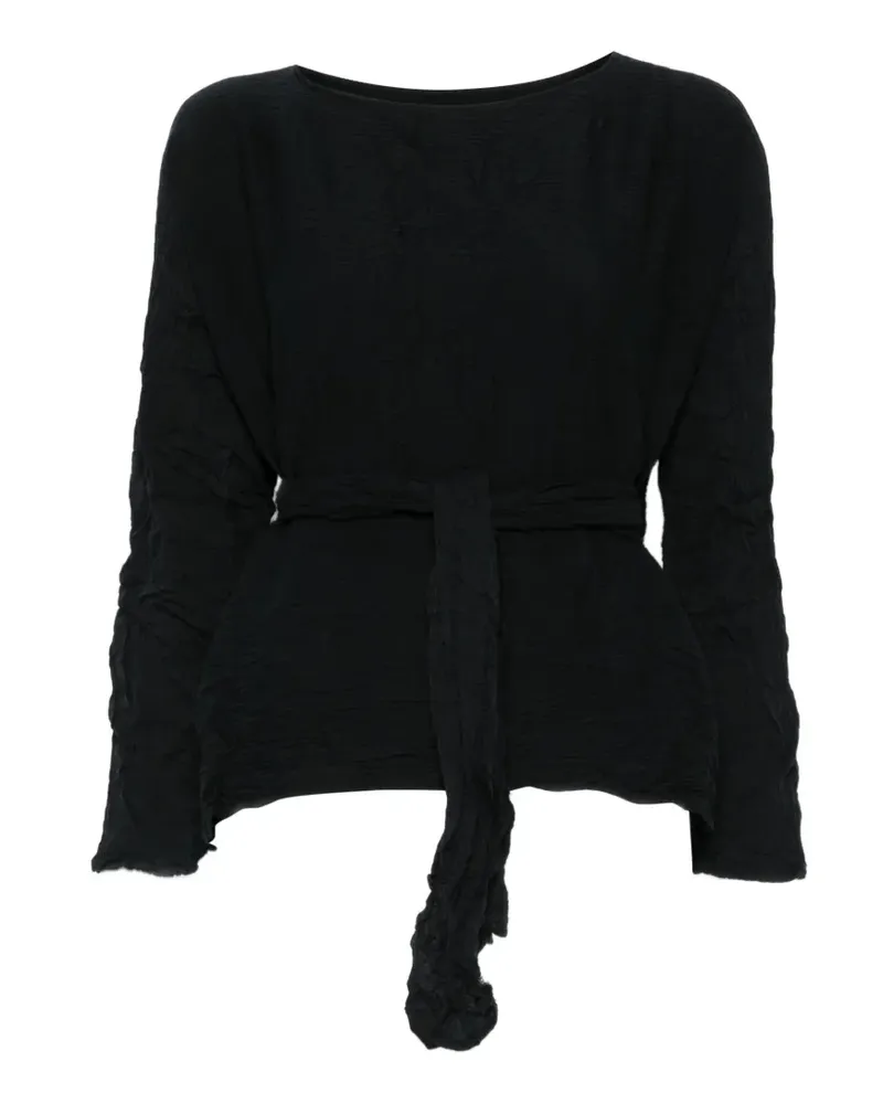 Daniela Gregis tie-waist blouse - Schwarz Schwarz