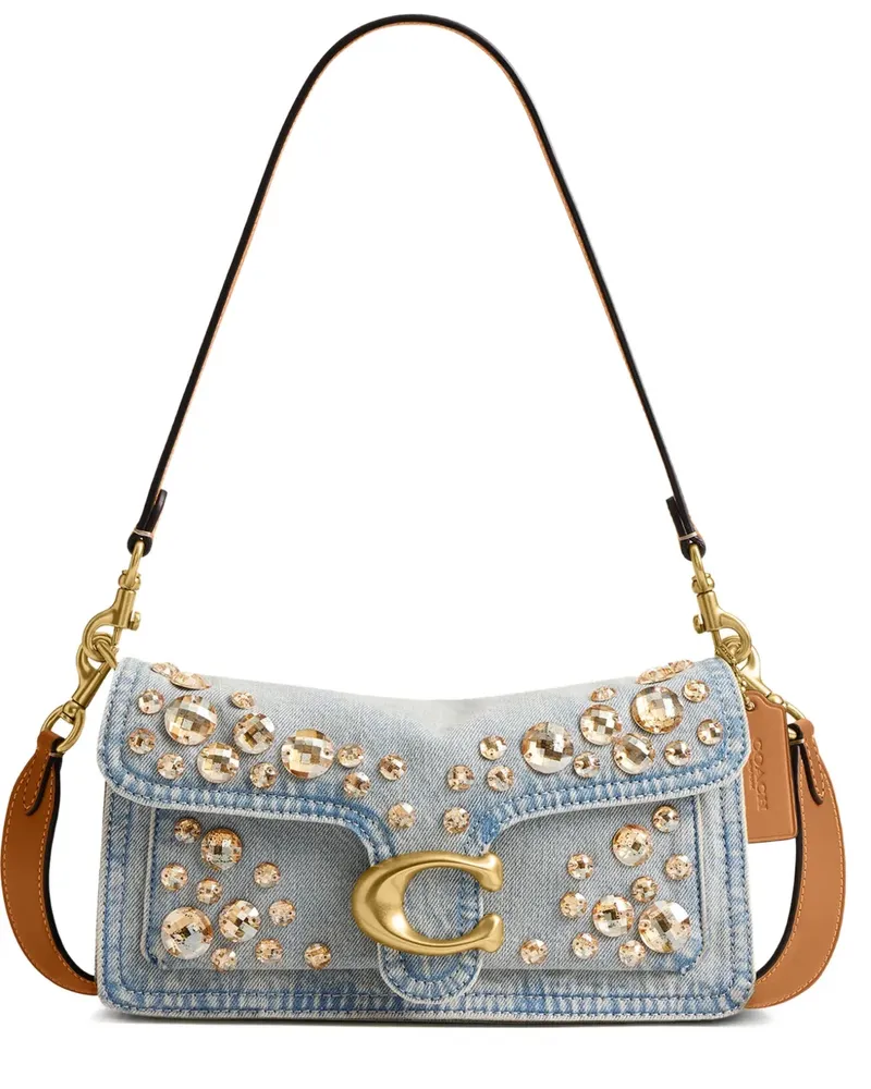 Coach Tabby embellished shoulder bag - Blau Blau