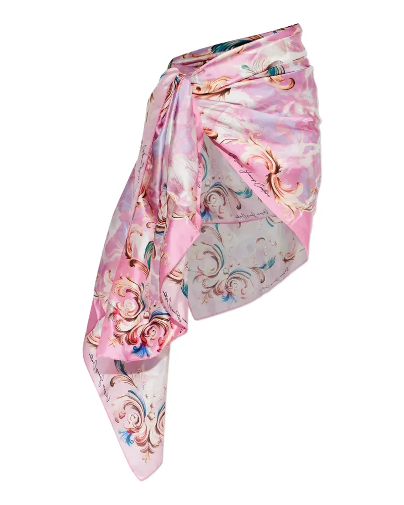 Versace Jeans barocco-print sarong - Rosa Rosa