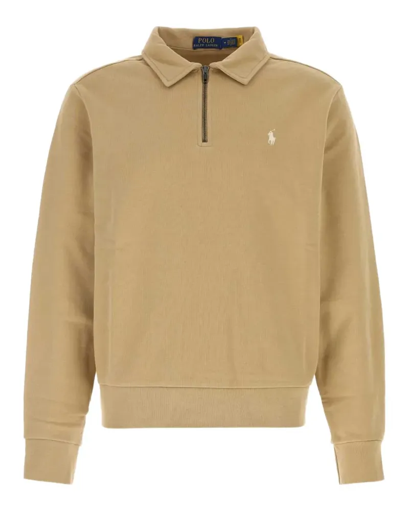 Ralph Lauren Polo Pony quarter-zip sweatshirt - Nude Nude