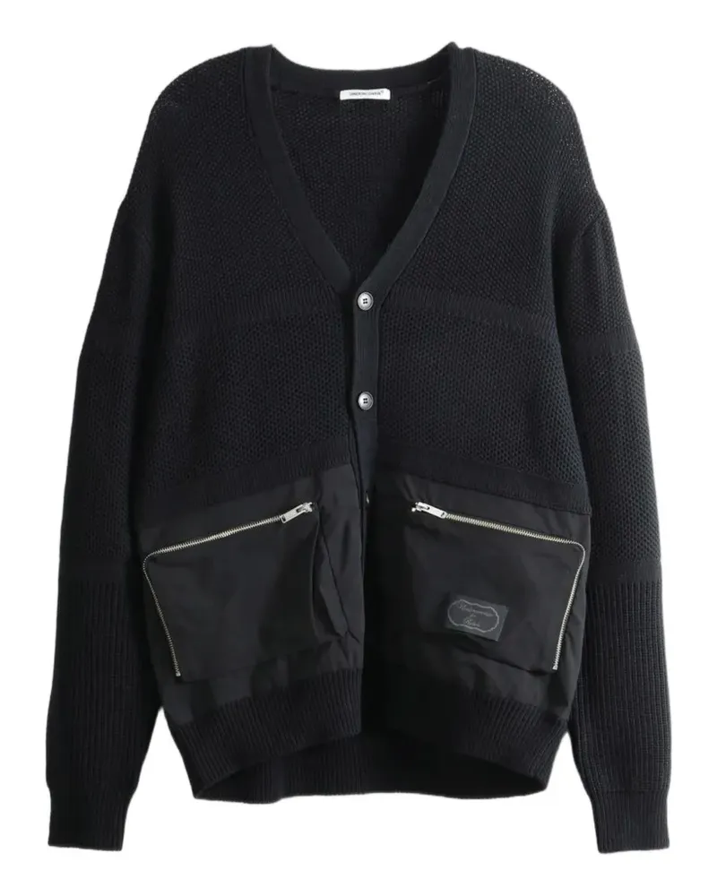 Undercover zip-pocket knit cardigan - Schwarz Schwarz