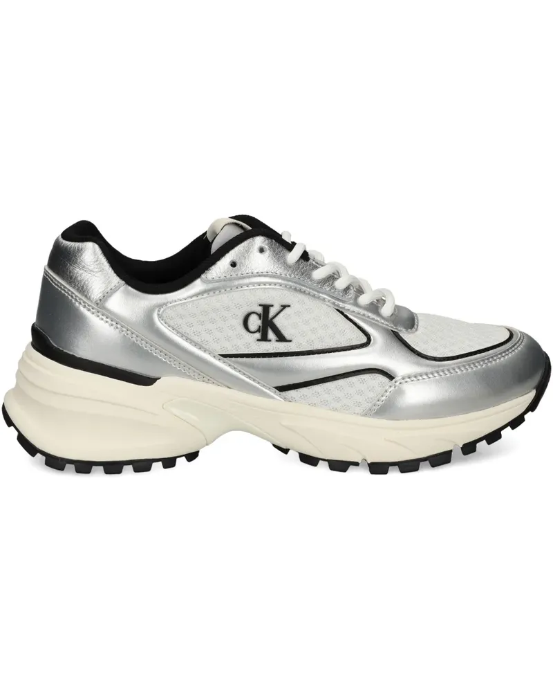 Calvin Klein Sneakers mit Logo-Detail - Silber Silber