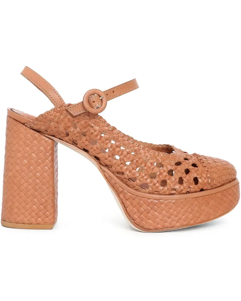Sarah Chofakian Frame Sandalen 90mm - Braun Braun