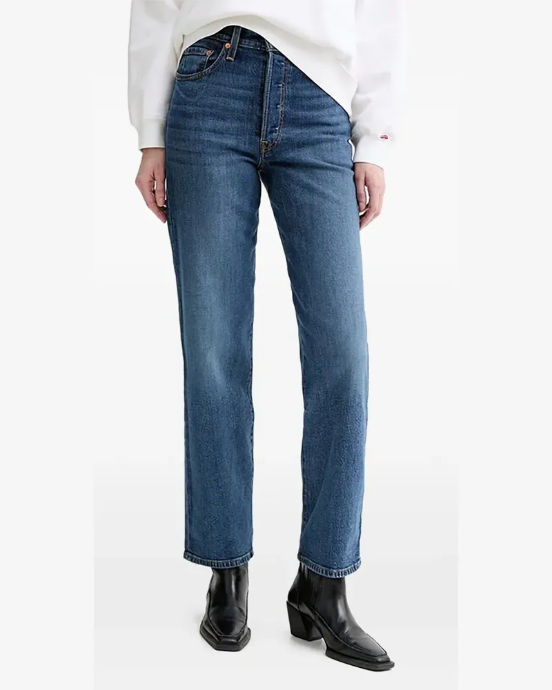 Levi's Ribcage Jeans in voller Länge - Blau Blau