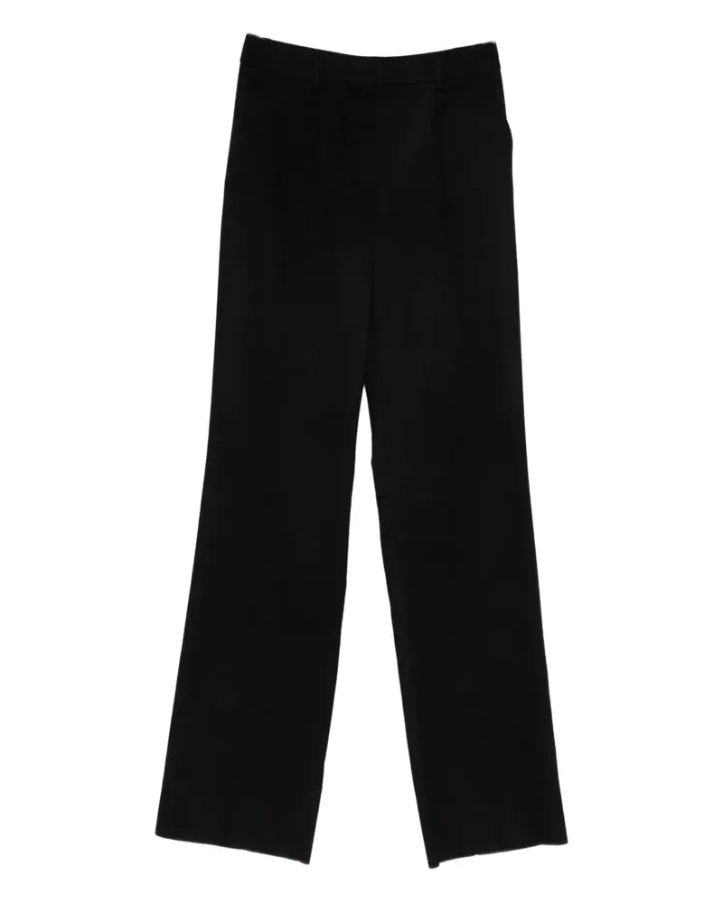 Max Mara Klassische Bundfaltenhose - Schwarz Schwarz